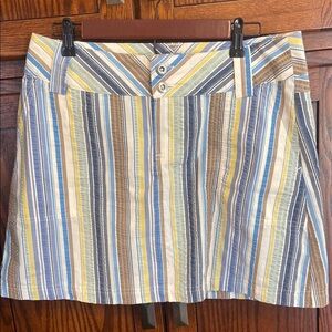 Patagonia Mini Skirt stripped Boho, Retro Casual Street Wear Size 8